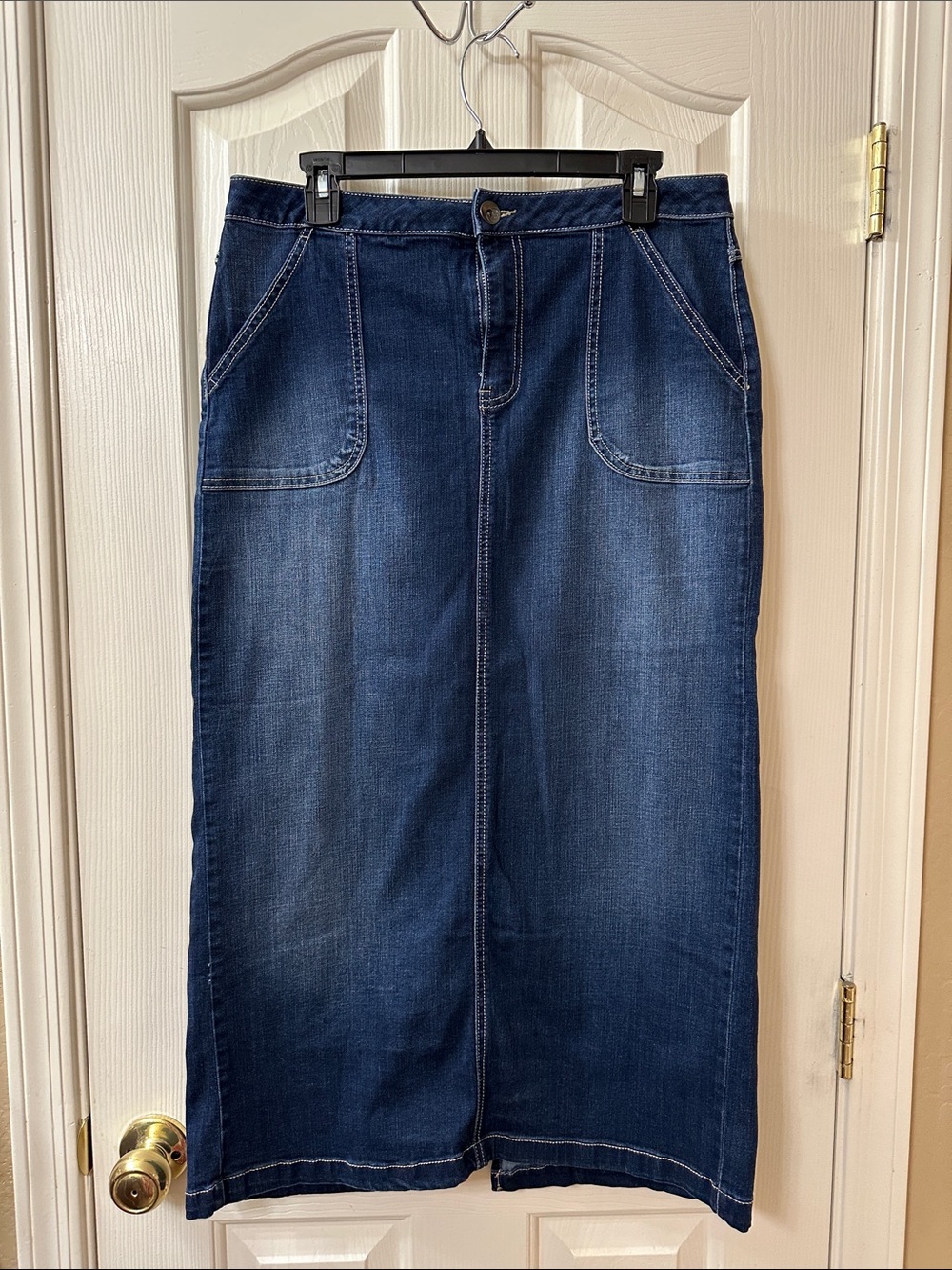Cato Dark Blue Straight Jean Denim Skirt